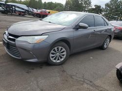 Salvage cars for sale at auction: 2017 Toyota Camry LE