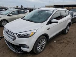 Salvage cars for sale from Copart Brighton, CO: 2017 Ford Escape Titanium