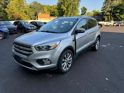 Salvage cars for sale at North Billerica, MA auction: 2017 Ford Escape Titanium