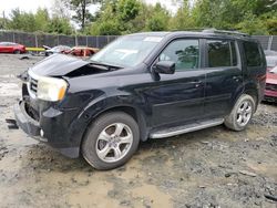 Salvage cars for sale at Waldorf, MD auction: 2012 Honda Pilot EX