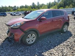 Salvage cars for sale at Windham, ME auction: 2017 KIA Sportage LX