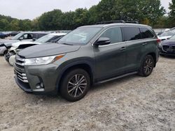 Salvage cars for sale at North Billerica, MA auction: 2019 Toyota Highlander SE