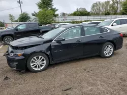 Salvage cars for sale at Davison, MI auction: 2018 Chevrolet Malibu LT