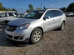 Salvage cars for sale at Lansing, MI auction: 2014 Chevrolet Traverse LT