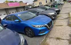 Nissan salvage cars for sale: 2021 Nissan Sentra SV