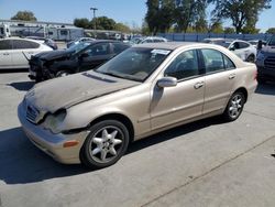 Vehiculos salvage en venta de Copart Sacramento, CA: 2003 Mercedes-Benz C 240