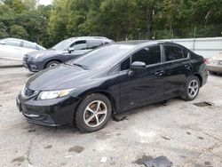 Flood-damaged cars for sale at auction: 2015 Honda Civic SE