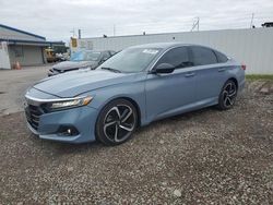 Salvage cars for sale from Copart Central Square, NY: 2022 Honda Accord Sport