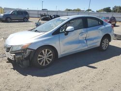 Salvage cars for sale at Sacramento, CA auction: 2012 Honda Civic EXL