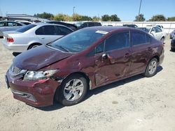 Salvage cars for sale at Sacramento, CA auction: 2015 Honda Civic LX