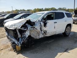 Salvage cars for sale at Louisville, KY auction: 2022 GMC Acadia Denali