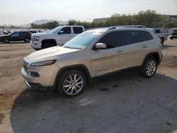 Salvage cars for sale at Las Vegas, NV auction: 2014 Jeep Cherokee Limited