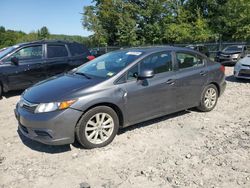 Honda salvage cars for sale: 2012 Honda Civic EX