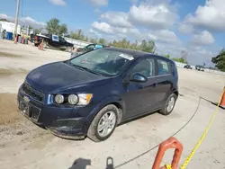 Chevrolet salvage cars for sale: 2015 Chevrolet Sonic LT