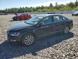 Vehiculos salvage en venta de Copart Windham, ME: 2014 Volkswagen Passat SEL