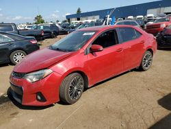 Salvage cars for sale at Woodhaven, MI auction: 2015 Toyota Corolla L