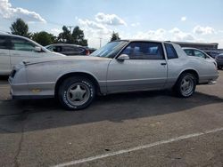 Chevrolet salvage cars for sale: 1987 Chevrolet Monte Carlo