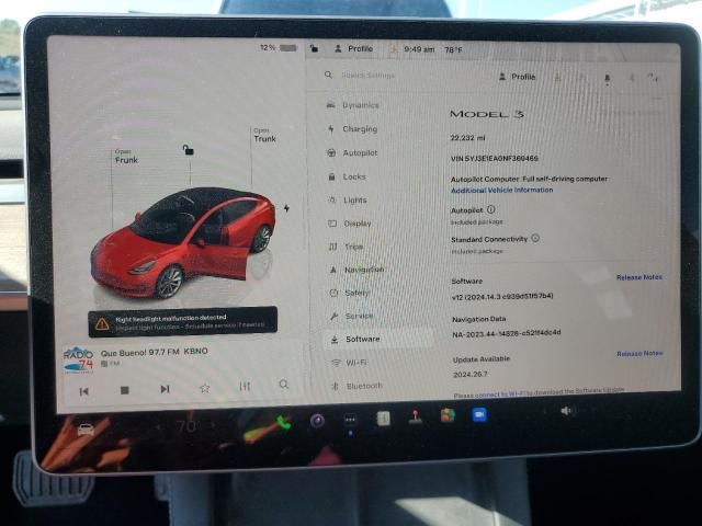 2022 Tesla Model 3