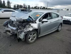 Chevrolet salvage cars for sale: 2018 Chevrolet Cruze LT