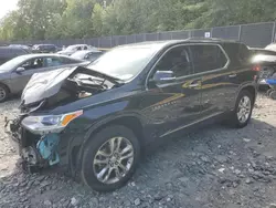 Salvage cars for sale at Waldorf, MD auction: 2018 Chevrolet Traverse High Country