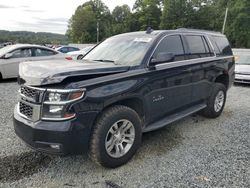 Salvage cars for sale at Concord, NC auction: 2017 Chevrolet Tahoe K1500 LT