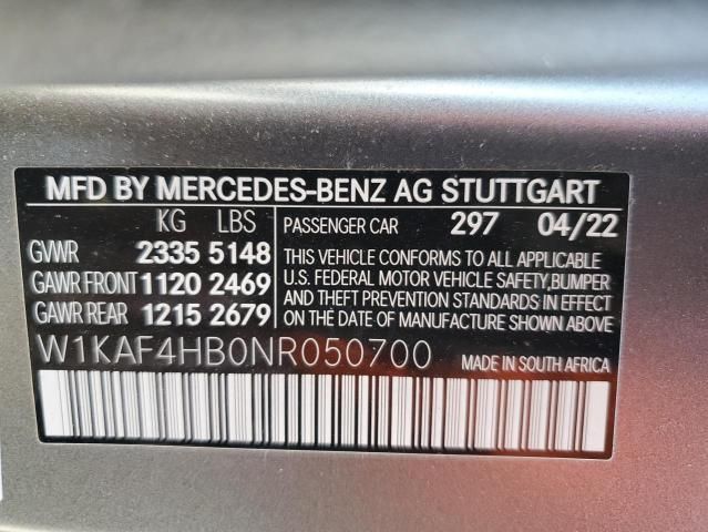 2022 Mercedes-Benz C 300 4matic