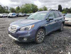 Salvage cars for sale at Portland, OR auction: 2017 Subaru Outback 2.5I Limited