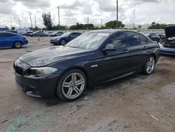 Salvage cars for sale at Miami, FL auction: 2013 BMW 550 I