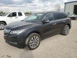 Salvage cars for sale at Kansas City, KS auction: 2015 Acura MDX Technology