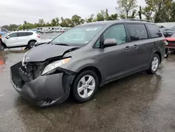 Salvage cars for sale at Bridgeton, MO auction: 2011 Toyota Sienna LE