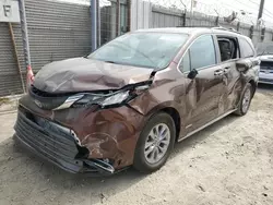 Toyota salvage cars for sale: 2021 Toyota Sienna XLE