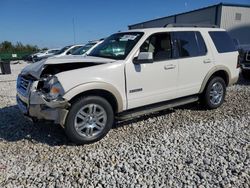 Ford Explorer salvage cars for sale: 2008 Ford Explorer Eddie Bauer