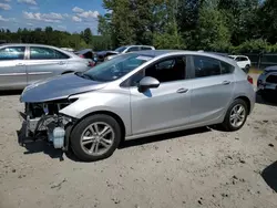 Salvage cars for sale at Candia, NH auction: 2018 Chevrolet Cruze LT