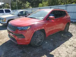 Salvage cars for sale at Savannah, GA auction: 2022 Jeep Compass Limited