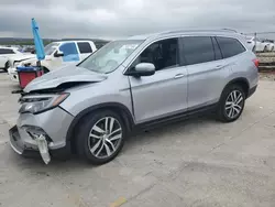 Salvage cars for sale at Grand Prairie, TX auction: 2017 Honda Pilot Touring