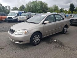 Salvage cars for sale at Portland, OR auction: 2003 Toyota Corolla CE