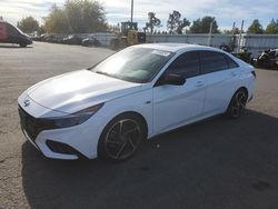 Salvage cars for sale at Woodburn, OR auction: 2023 Hyundai Elantra N Line