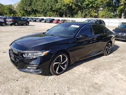 Salvage cars for sale at North Billerica, MA auction: 2020 Honda Accord Sport