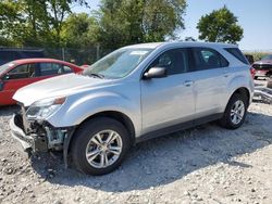 Salvage cars for sale at Cicero, IN auction: 2016 Chevrolet Equinox LS