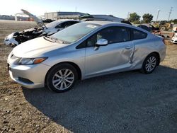 Salvage cars for sale at San Diego, CA auction: 2012 Honda Civic EX