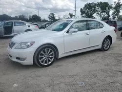 Salvage cars for sale at Riverview, FL auction: 2012 Lexus LS 460