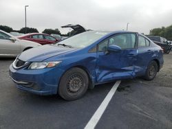 Salvage cars for sale at East Granby, CT auction: 2015 Honda Civic LX