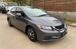 Salvage cars for sale at Grand Prairie, TX auction: 2015 Honda Civic LX