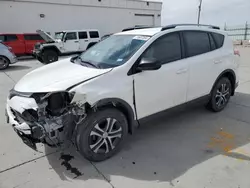 Salvage cars for sale at Farr West, UT auction: 2018 Toyota Rav4 LE