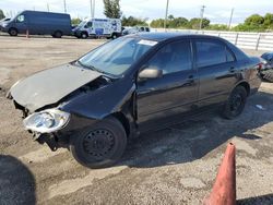 Salvage cars for sale at Miami, FL auction: 2008 Toyota Corolla CE