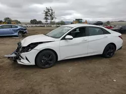 Salvage cars for sale at San Martin, CA auction: 2023 Hyundai Elantra Blue