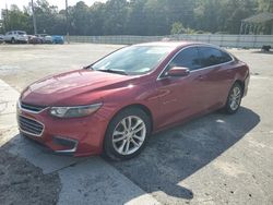 Salvage cars for sale at Savannah, GA auction: 2018 Chevrolet Malibu LT