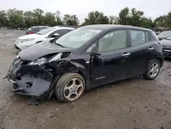 Salvage cars for sale at Baltimore, MD auction: 2012 Nissan Leaf SV