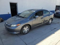 Salvage cars for sale at Farr West, UT auction: 2012 Honda Civic Hybrid