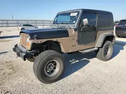 Salvage cars for sale at San Antonio, TX auction: 1999 Jeep Wrangler / TJ Sport